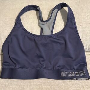 Victoria Sport Black/White See-through Racerback Sports Bra